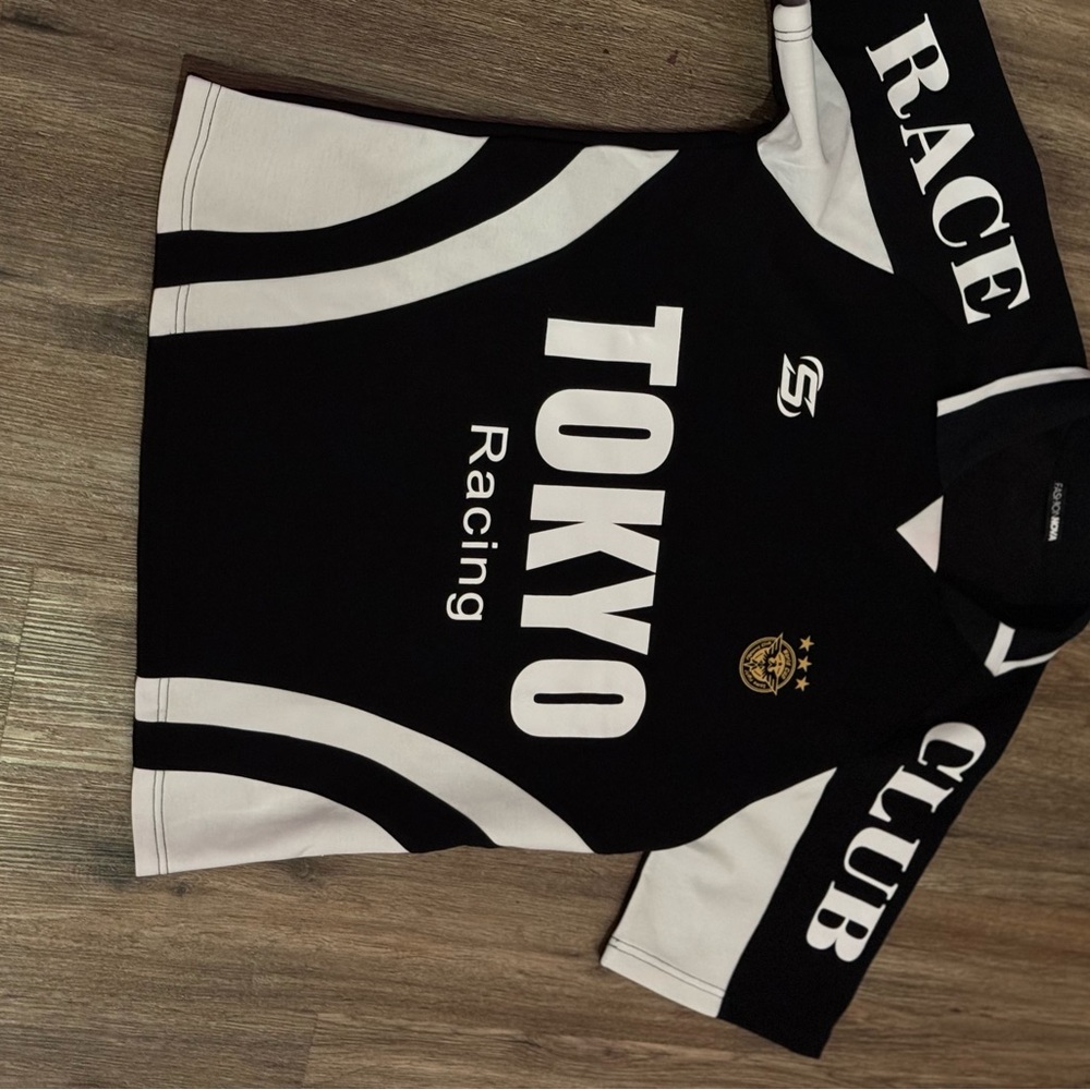Tokyo Racing Kids Black and White Shirt